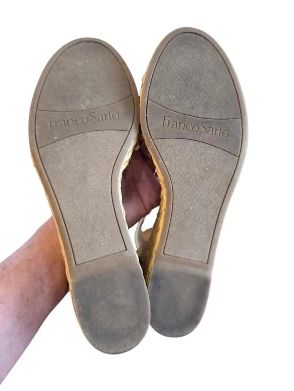 Franco Sarto Clemens Espadrille Wedge Sandals 10 W